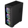 Hiditec Caja Gaming Semitorre MH12 GLASS con Panel Frontal USB Type-C y Vidrio Templado E-ATX ATX Micro ATX
